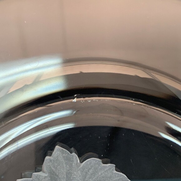 Frosted Etched Grapes Clear Glass Salad Plate - Picture 8 of 8